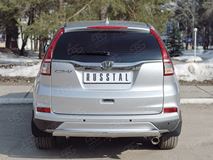 Защита заднего бампера 75х42 дуга для Honda CR-V 2015
