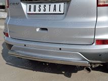 Защита заднего бампера 75х42 дуга для Honda CR-V 2015