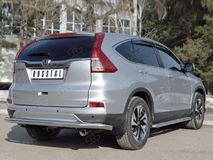 Защита заднего бампера D63 секция для Honda CR-V 2015