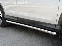 Пороги труба D63 (вариант 1) для Honda CR-V 2015