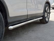 Пороги труба D63 (вариант 1) для Honda CR-V 2015