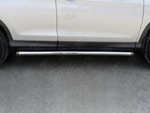 Пороги труба D63 (вариант 2) для Honda CR-V 2015