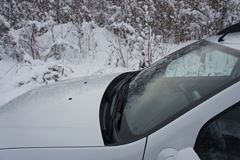 Накладка в проем стеклоочистителей (жабо) для Renault Duster