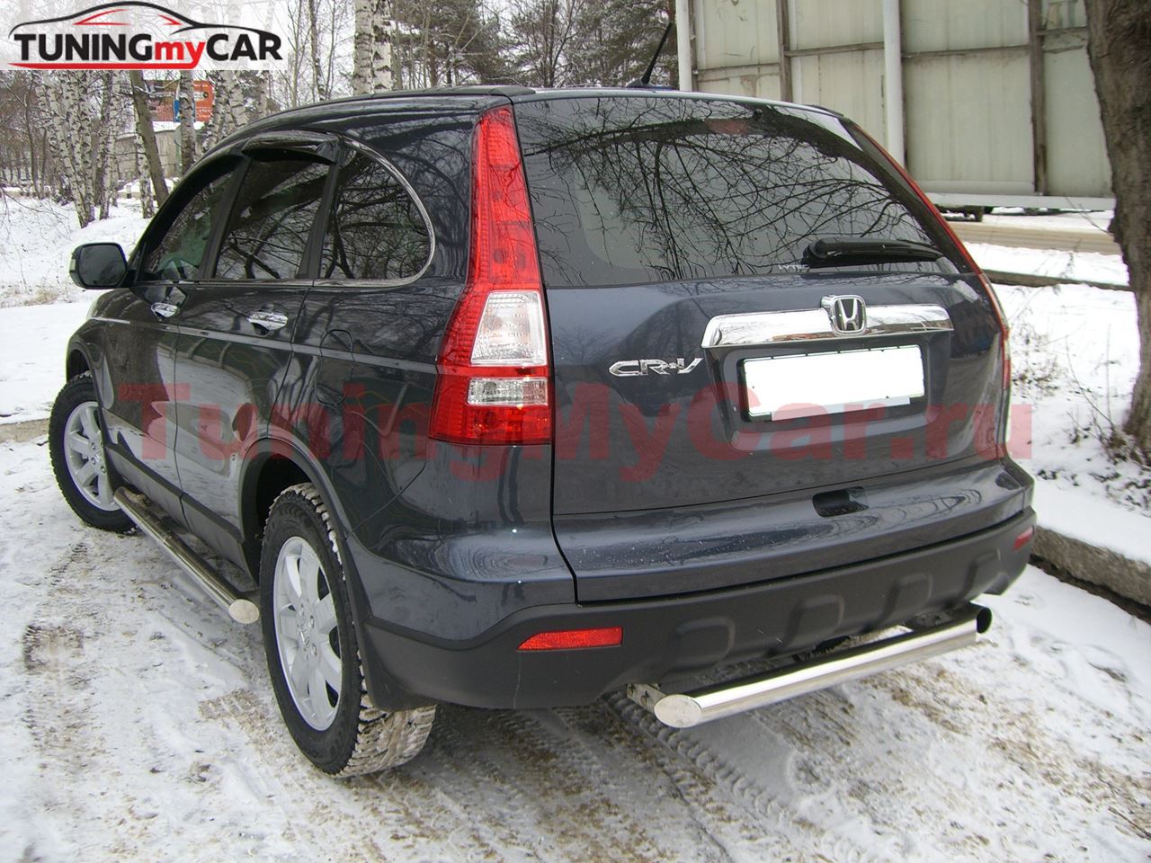 Защита заднего бампера D63 для Honda CR-V дв. 2.0 2006-2009