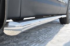 Пороги труба D76 (вариант 1)  для Honda CR-V дв. 2.0 2006-2009