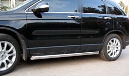 Пороги труба D63 (вариант 1) для Honda CR-V дв. 2.0 2006-2009