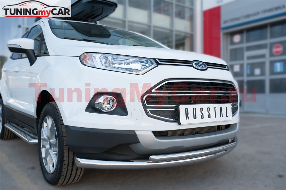 Защита переднего бампера D63 (дуга) D42(дуга) для Ford Ecosport 2014-