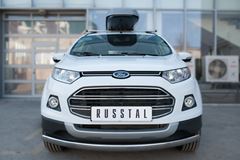 Защита переднего бампера D75х42 (дуга) для Ford Ecosport 2014-