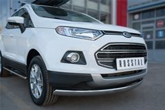 Защита переднего бампера D75х42 (дуга) для Ford Ecosport 2014-
