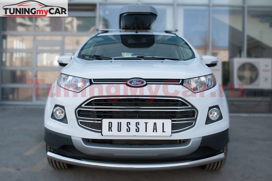Защита переднего бампера D63 (дуга) для Ford Ecosport 2014-