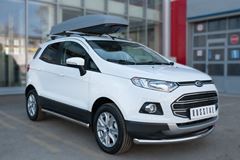 Пороги труба D63 (вариант 3) для Ford Ecosport 2014-