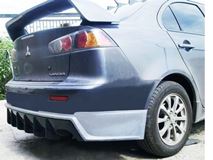Накладка на задний бампер Shark для Lancer 10