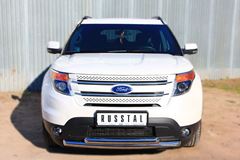 Защита переднего бампера D63 / D63 (дуга) для Ford Explorer V 2012-