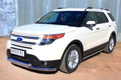 Защита переднего бампера D76 (секции) D63 (дуга) для Ford Explorer V 2012-