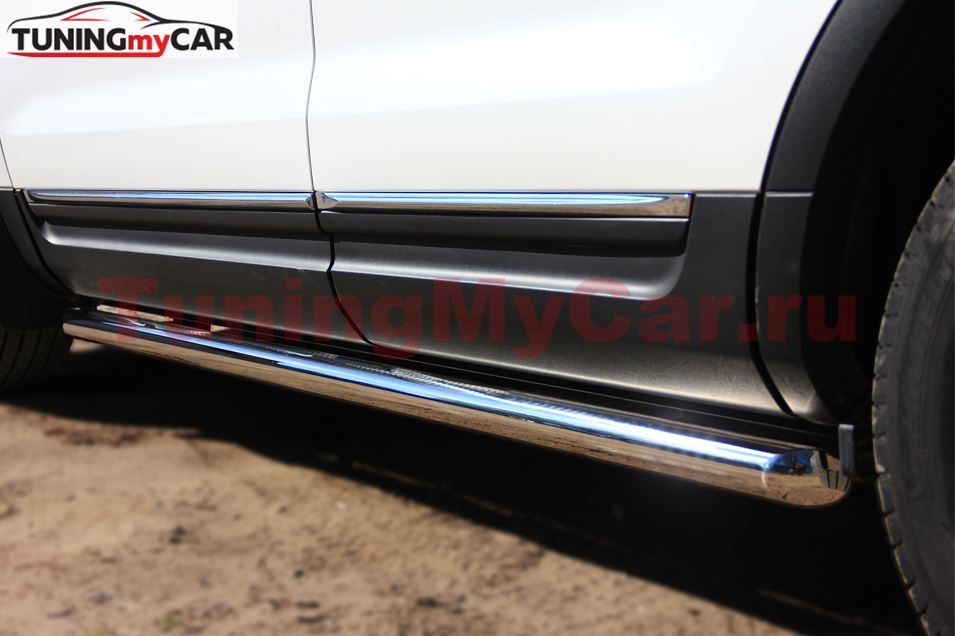 Пороги труба D63 (вариант 1) для Ford Explorer V 2012-