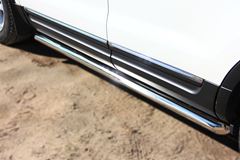 Пороги труба D63 (вариант 1) для Ford Explorer V 2012-