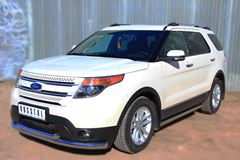 Пороги труба D63 (вариант 1) для Ford Explorer V 2012-