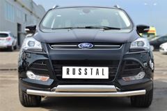Защита переднего бампера D63 (секции) 75х42 (дуга) для Ford Kuga 2012-