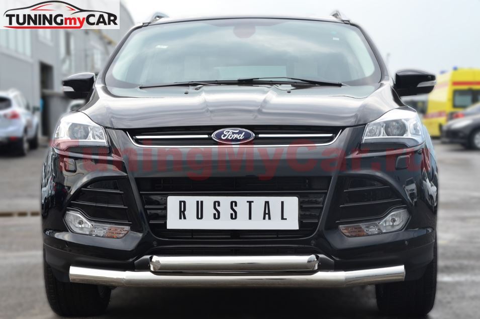 Защита переднего бампера D76 (секции) D63 (дуга) для Ford Kuga 2012-