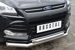 Защита переднего бампера D76 (секции) D63 (дуга) для Ford Kuga 2012-