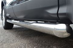 Пороги труба D76 с накладкой (вариант 1) для Ford Kuga 2012-