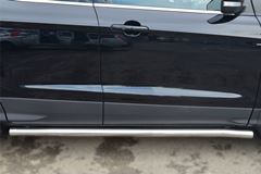 Пороги труба D63 (вариант 3) для Ford Kuga 2012-