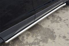 Пороги труба D63 (вариант 1) для Ford Kuga 2012-