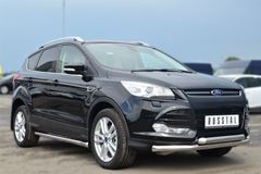 Пороги труба D63 (вариант 1) для Ford Kuga 2012-