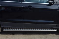 Пороги труба D42 с листом для Ford Kuga 2012-