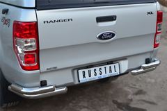 Защита заднего бампера уголки D63 (секции) D63 (секции) для Ford Ranger 2011-