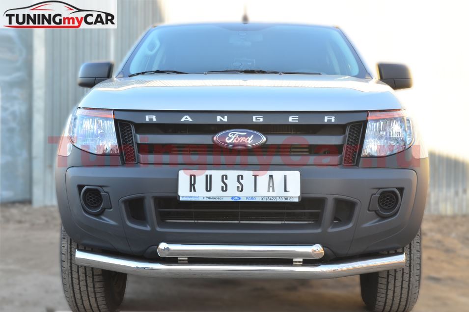 Защита переднего бампера D76 (секции) D63 (дуга) для Ford Ranger 2011-