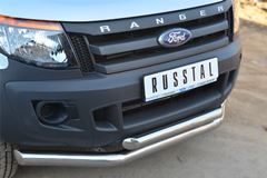 Защита переднего бампера D76 (секции) D63 (дуга) для Ford Ranger 2011-