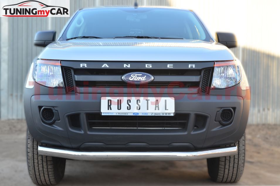 Защита переднего бампера D76 (секции) для Ford Ranger 2011-
