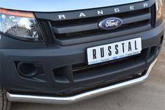 Защита переднего бампера D76 (секции) для Ford Ranger 2011-