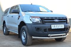 Пороги труба D42 с листом для Ford Ranger 2011-