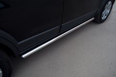 Пороги труба D63 (вариант 2) для Chevrolet Captiva 2011-2013