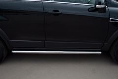 Пороги труба D63 (вариант 2) для Chevrolet Captiva 2011-2013