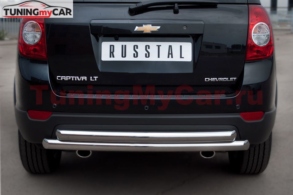 Защита заднего бампера D63/63 (дуга) для Chevrolet Captiva 2011-2013