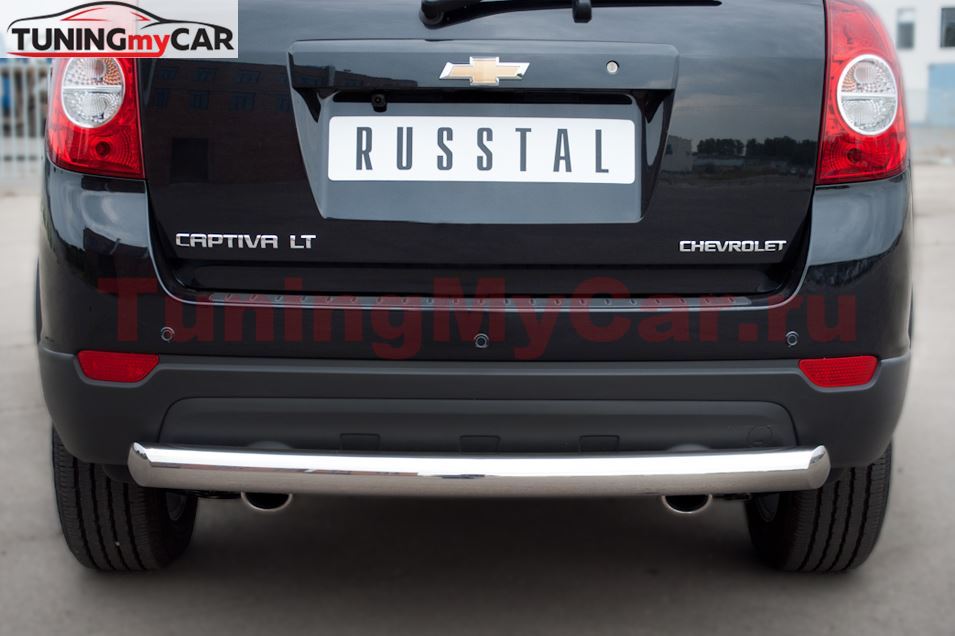 Защита заднего бампера D76 (дуга) для Chevrolet Captiva 2011-2013