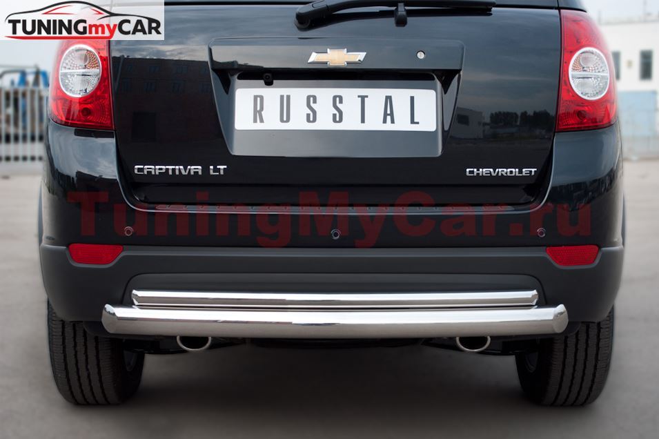 Защита заднего бампера D76/42 (дуга) для Chevrolet Captiva 2011-2013