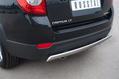 Защита заднего бампера D75х42 овал для Chevrolet Captiva 2011-2013