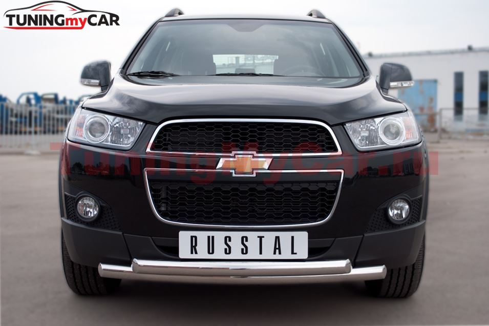Защита переднего бампера D63/63 (дуга) для Chevrolet Captiva 2011-2013