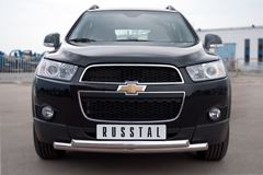Защита переднего бампера D63/63 (дуга) для Chevrolet Captiva 2011-2013