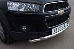 Защита переднего бампера D63/63 (дуга) для Chevrolet Captiva 2011-2013