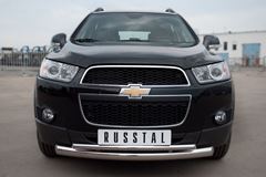 Защита переднего бампера D76/42 (дуга) для Chevrolet Captiva 2011-2013