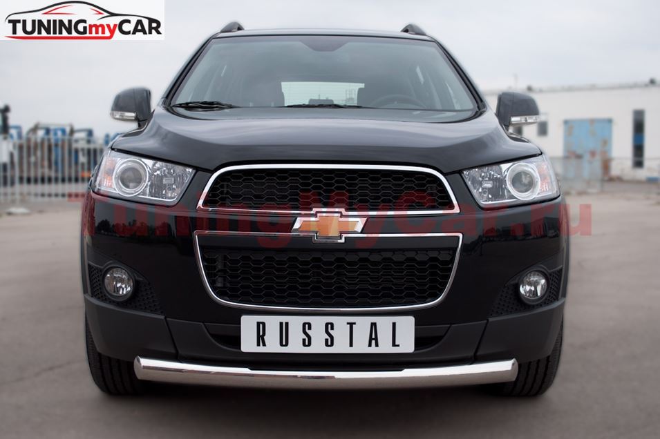 Защита переднего бампера D76(дуга) для Chevrolet Captiva 2011-2013