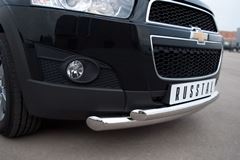 Защита переднего бампера D76/63 (дуга) для Chevrolet Captiva 2011-2013