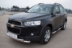 Защита переднего бампера D76/63 (дуга) для Chevrolet Captiva 2011-2013