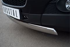 Защита переднего бампера D75х42 овал для Chevrolet Captiva 2011-2013
