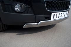 Защита переднего бампера D75х42/75х42 овалы для Chevrolet Captiva 2011-2013